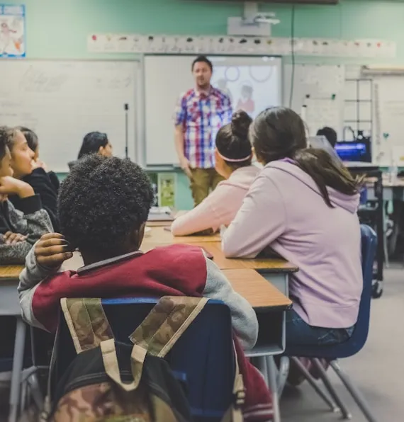 Students in a classroom